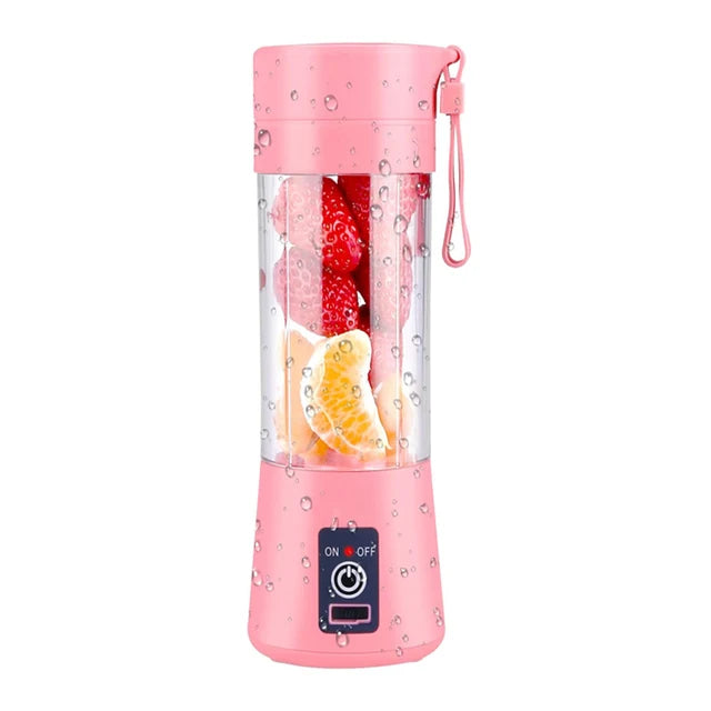 Portable Blender, Personal Mixer Fruit Rechargeable with USB, Mini Blender  for Smoothie, Pink