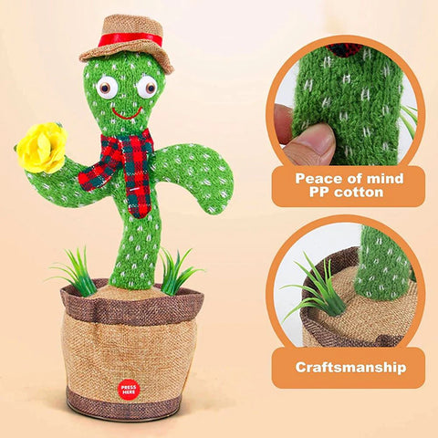 Dancing Cactus Talking Doll Toy For Kids