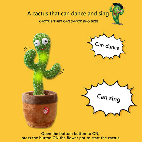 Dancing Cactus Talking Doll Toy For Kids