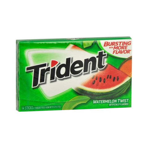 Trident Gum 14 Sticks Watermelon Twist