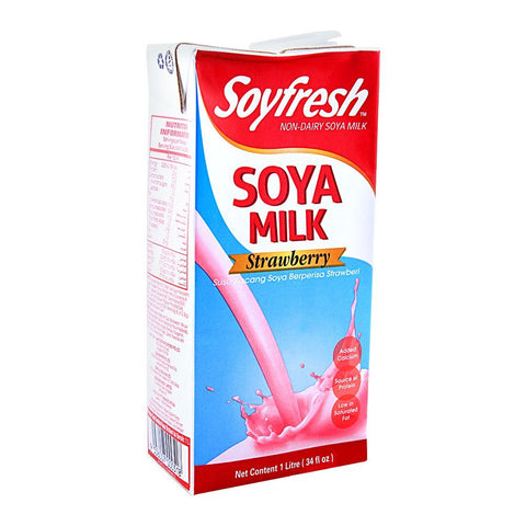 Soyafresh Soya Milk Strawberry 1L