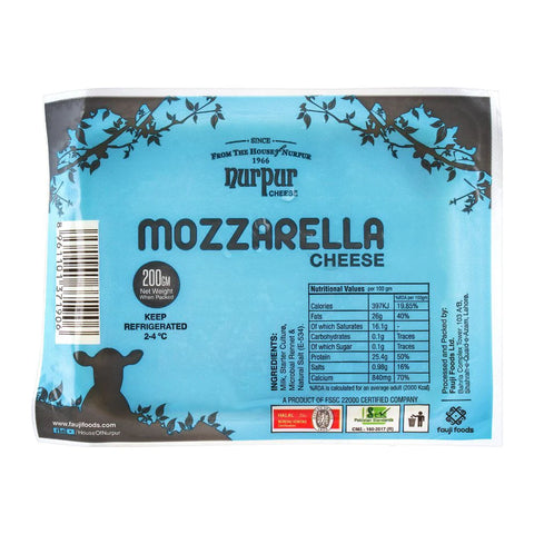 Nurpur Mozzarella Cheese Block 200g