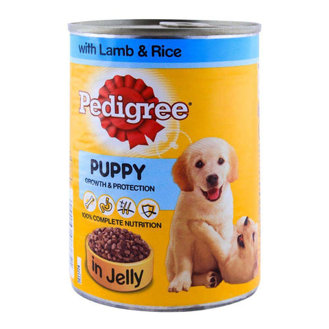 Pedigree Puppy Jelly Tin Lamb & Rice 400g