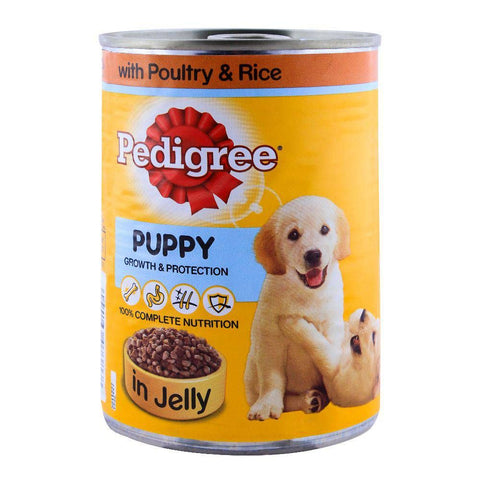 Pedigree Puppy Jelly Tin Poultry & Rice 400g