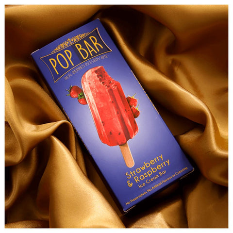 Wholesome Pop Bar Strawberry Raspberry  90g