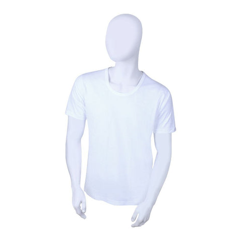 Jockey Men T-Shirt Deep Neck White Small 9718