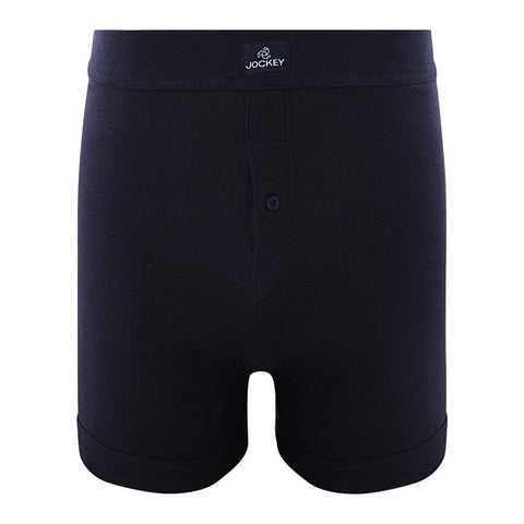 Jockey Men Knit Boxer Black Medium 1105