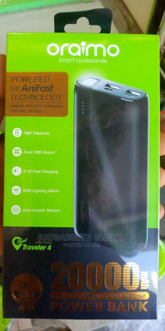 Oraimo 20,000 Mah Power Bank