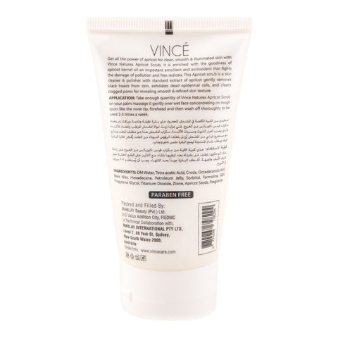 Vince Apricot Scrub Gentle Exfoliator 120ml