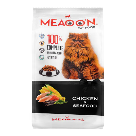 Meaoon Adult Cat Food Chicken & Seafood 400g