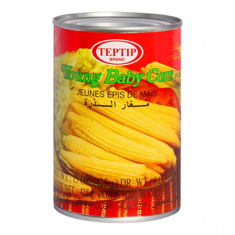 Teptip Young Baby Corn In Brine 425g