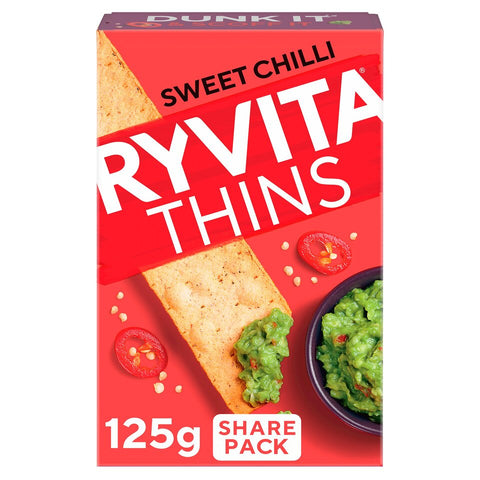 Ryvita Thins Flatbreads Sweet Chilli 125g