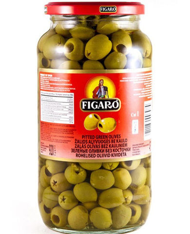 Figaro Olives Pitted Green Olives 920g