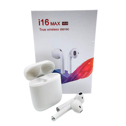 i16 Max Air Buds Bluetooth TWS Touch Sensor Ear Buds Dual Pair High quality Earbuds Sport Stereo wireless Headphones With Charging Case for both IOS and android