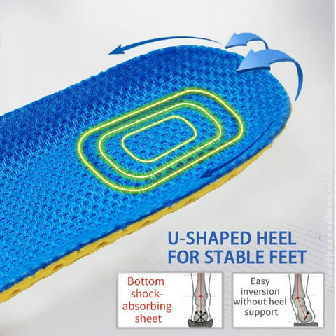 Foam Insoles For Shoes Sole Mesh Deodorant Breathable Cushion Running Insoles For Feet Man Women