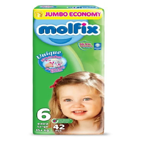 Molfix Diapers Jumbo Extra Large 6 42 Pcs