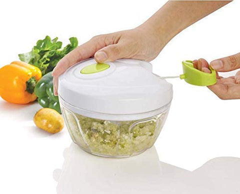 Spin Chopper, Vegetable and Fruits Cutter with 3 Blades