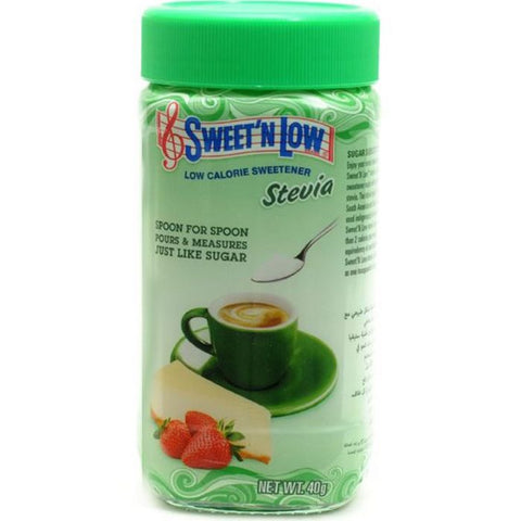 Sweet N Low Stevia Sweetener Powder Jar 40g