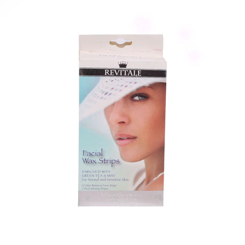 Revitale Facial Wax Strips 12s