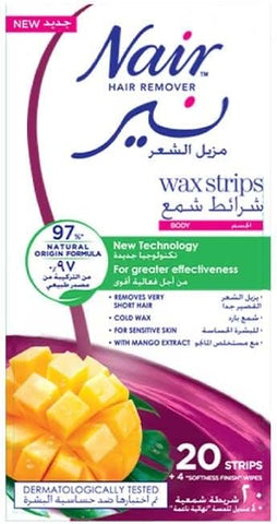 Nair Hair Remover Wax Strips Mango 20s