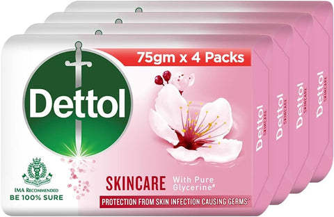 Dettol Skincare Antibacterial 4 Bar Soap