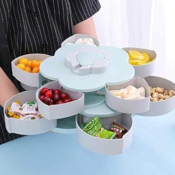 Smart Candy Box Double Layer Rotating Serving Tray