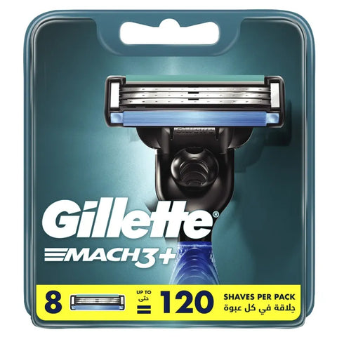 Gillette Mach3 Plus Shaving Razor Carts 8s