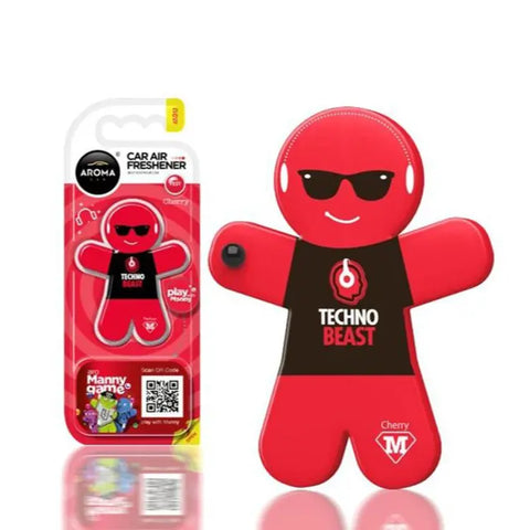 AROMA CAR MANNY AIR FRESHENER 8G RED