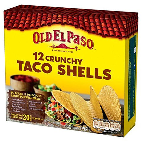 Old El Paso 12 Crunchy Taco Shells 156g