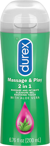 Durex Massage & Play 2 in 1 Lubricant Soothing Touch with Aloe Vera 200ml