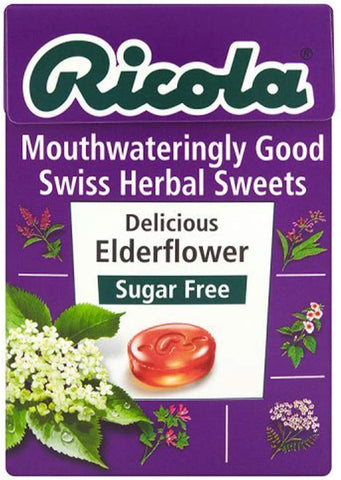 Ricola Candy Elderflower Sugar Free 45g