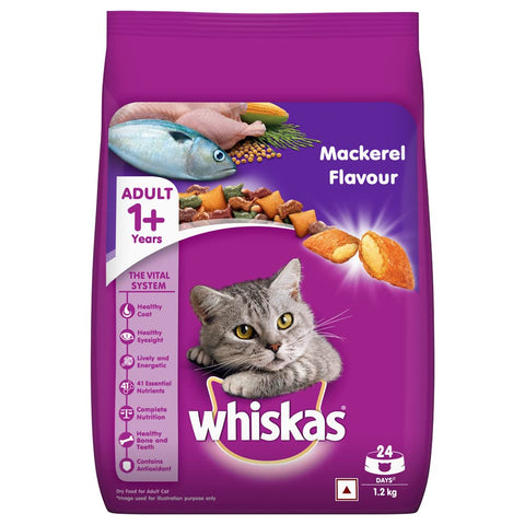 Whiskas Adult 1+ Mackerel 1.2kg