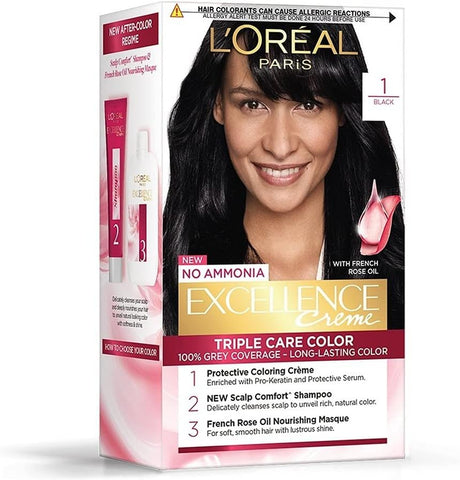 L'Oreal Paris Excellence Creme Hair Color Black 1