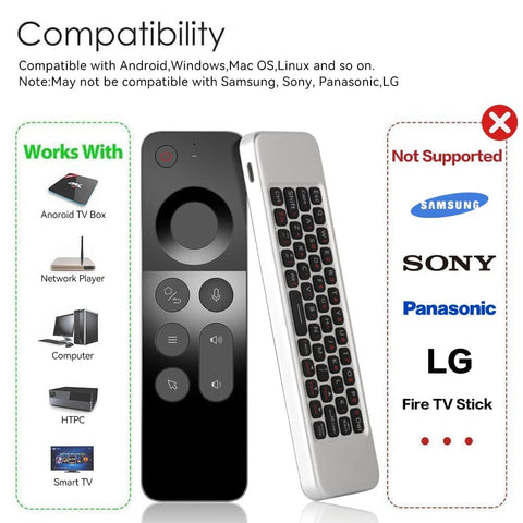 Wechip W3 Air Mouse Remote 2.4ghz Motion Sensing 4 In 1 Wireless Keyboard Remote For Smart Tv