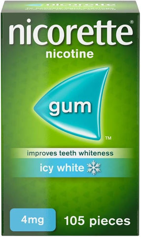 Nicorette Gum Icy White 4mg 105 Pcs