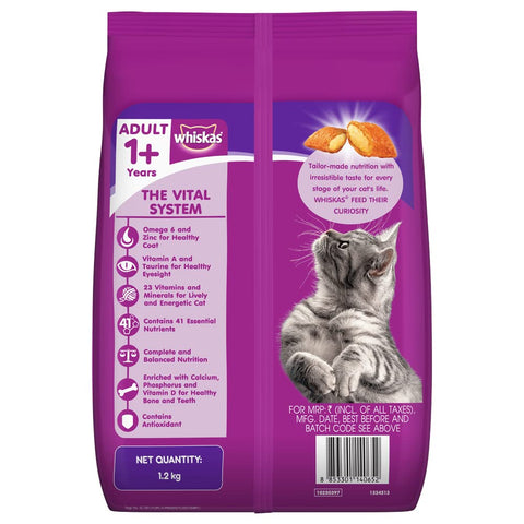 Whiskas Adult 1+ Mackerel 1.2kg