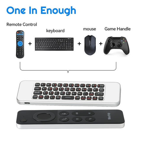 Wechip W3 Air Mouse Remote 2.4ghz Motion Sensing 4 In 1 Wireless Keyboard Remote For Smart Tv