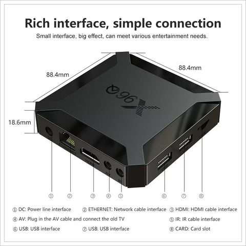 Android 10.0 TV Box, X96 Q Android TV Box