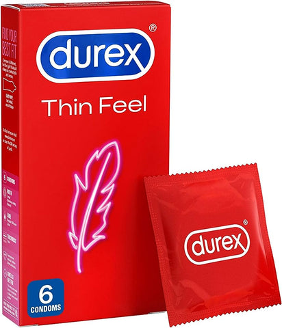 Durex Uk Condom 6 Pack Thin Feel