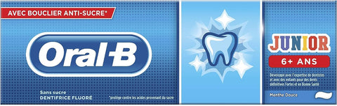 Oral-B Kids Toothpaste Junior 6 Plus 75ml (WITH SUGAR SHIELD)