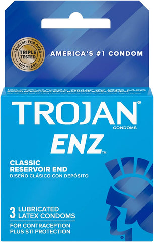 Trojan Condom 3 Pack ENZ Premium Latex