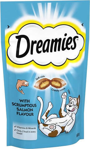 Dreamies Cat Food Scrumptious Salmon 60g