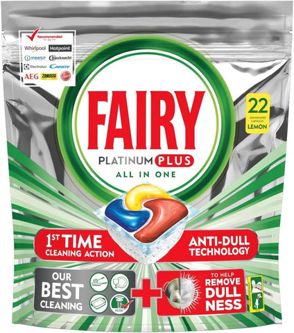 Fairy Platinum Plus Dishwasher Tablets Lemon 5S 78g