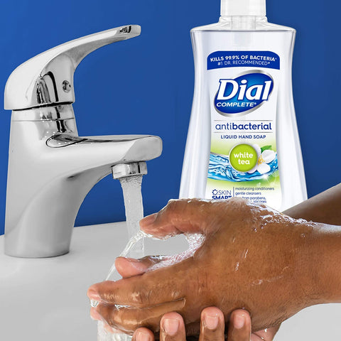 Dial Anti-Bacterial Liquid Hand Soap White Tea 221ml