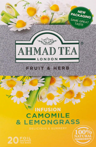 Ahmad Fruit Herbs Tea 20 Tea Bags Chamomile Lemongrass 40g