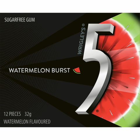 Wrigley's 5 Gum 12 Stick Watermelon