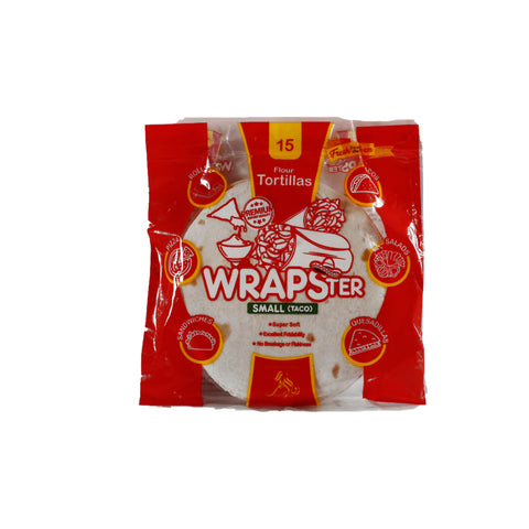 Wrapster Flour Tortillas Small 15 Pcs 350g