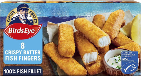 Birds Eye 8 Fish Fingers Crispy Batter 224g