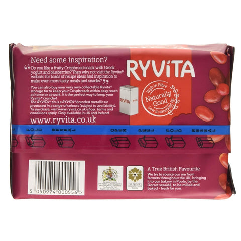 Ryvita Fruit Crunch Crispbread Currants Seeds & Oats 200g