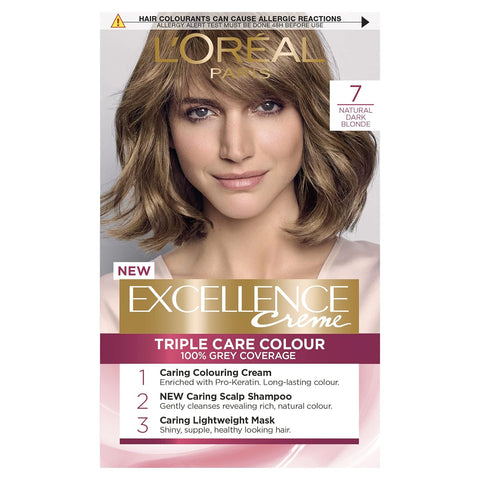 L'Oreal Excellence Permanent Hair Colour 7 Natural Dark Blonde